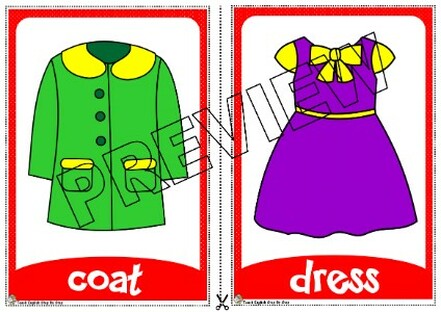 CLOTHES - FLASHCARDS
