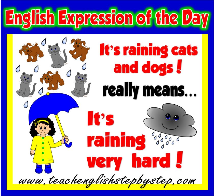 what does raining cats and dogs mean